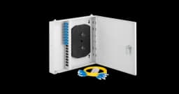 Кросс оптический настенный, укомплектованный на 8 портов SC/UPC NIKOMAX NMF-WP08SCUS2-IP-ES-GY