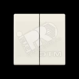 Клавиша 2-я для выключателей и кнопок без подсветки. Серия AS500 Материал- термопласт Цвет- слоновая кость JUNG