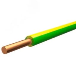 Провод ПУВнг(А)-LS 1х6 желто зеленый однопроволочный