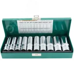 Набор головок торцевых глубоких 1/2"DR, 10-24 мм, 11 предметов Jonnesway