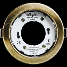 Светильник ДВО-13w GX53 без лампы черненая бронза