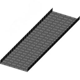 Лоток перфорированный ЛМ 500х65х2000 УХЛ1, оцинкованный лист S1,5