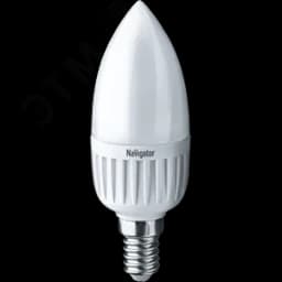 Лампа светодиодная LED 5вт E14 теплый матовая свеча