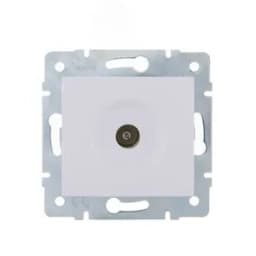 KARINA Розетка ТВ оконечная белая (10шт/120шт)