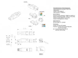 Разъем RJ-45 (8P8C) под витую пару Hyperline PLUF-8P8C-S-C6-SH