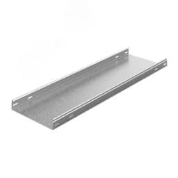 Универсальный лоток неперфорированный 50х50х3000, толщина 1,0 мм, Сендзимир цинк