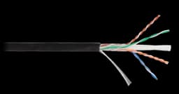 Кабель U/UTP, 4 пары, кат.6, 23 AWG, внешний, PE, 305 м, черный NIKOMAX NMC 4140B-BK