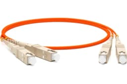 Патч-корд волоконно-оптический (шнур) Hyperline FC-D2-50-SC/PR-SC/PR-H-2M-LSZH-OR