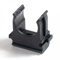 Крепеж-клипса для труб для монтажного пистолета черная в полиэтиленовом пакете д16