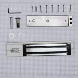 Электромагнитный замок (сила удержания 280кг), с двумя встроенными датчиками, цвет белый, RAL9016(белый) RL-EM280-LSW R-Lock