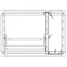 CAE/CQE Комплект для создания кабельного отсека для шкафов 2000 x 500