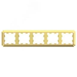 ATLASDESIGN ANTIQUE 5-постовая рамка, универсальная 3ОЛОТО