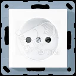 Розетка штепсельная 16A 250V без заземления белый