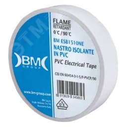 Изолента ПВХ 15 мм х 10 м, цвет белый