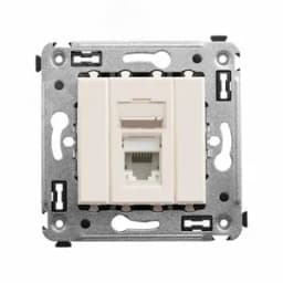 Avanti Розетка RJ-45 в стену 5e одинарная "Ванильная дымка " DKC