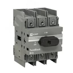 Рубильник 80A 3P c рукояткой управления для прямой установки TwinBlock
