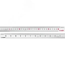 Линейка усиленная нержавеющая Про-30Д, 0,30 м 34280-030-Д ЗУБР