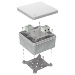 Коробка огнестойкая для о/п 40-0330-FR6.0-4-22-Р Е15-Е60 RAL7035 260х175х90 (7 шт/кор)