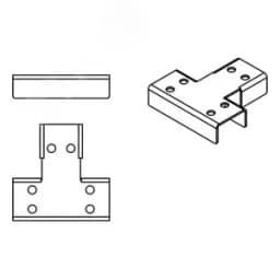Накладка Т-образная плоская для ККМОМ 40х30 ПожТехКабель (525-046)