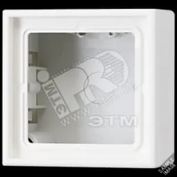 Коробка 2 поста накладная светло-серая