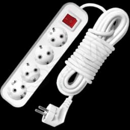 Удлинитель бытовой 4х7м с заземлением с выключателем 10А S-304 9631992 Универсал