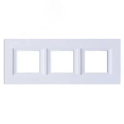 Axolute Накладки декоративные прямоугольные горизонтальные White/белый на 2+2+2 модуля