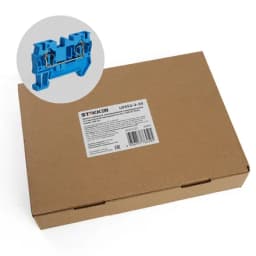 Зажим пружинный 2проводной проходной ЗНИ 25 JXB ST 25 синий STEKKER 39955