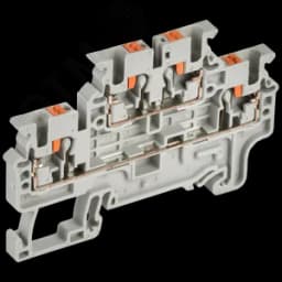 Колодка клеммная CP-ML 2 ур. 2,5мм2 серая IEK