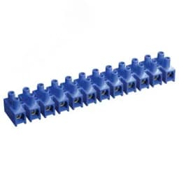 Зажим винтовой ЗВИ-5 1.5-4 мм.кв. 12пар не поддерживающий горение синий