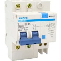 Выключатель автоматический дифференциальный АВДТ 2P 40A 30mA AC х-ка с 6кА DZ47le-63