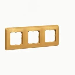 CARIVA Рамка 3 поста матовое золото 695983 Legrand Euro