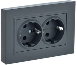 BRITE Роз. 2-я с з/к без з/ш 16А в сб. РС12-3-БрГ граф. IEK (BR-R21-16-K53-F)
