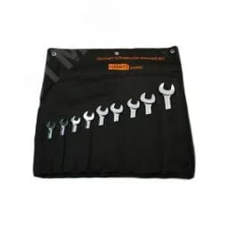 Набор ключей комбинированных трещоточных 9 шт. (8-22) хромированные