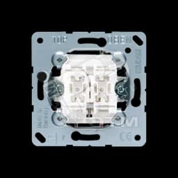 Выключатель для жалюзи 2-клавишный однополюсный (1 двигатель). Механизм. 10A 250V