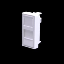 Лицевая панель 1 порта (45х22,5, Keystone, шторка) (DIY)