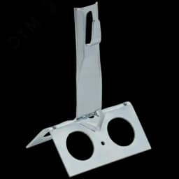 Держатель проводника круглого 6-8мм для конька широкого h=100мм оцинкованная сталь IEK