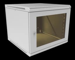 Шкаф телекоммуникационный настенный разборный МИКсистем 19" Basis 9U 600*600 дверь стекло
