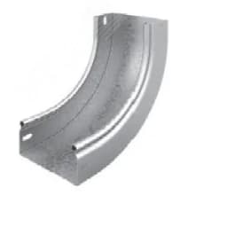 Угол внутренний плавный 90 град. к лотку 200х50, толщина 0,7 мм, Сендзимир цинк OSTEC