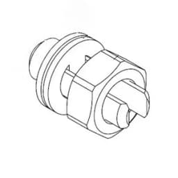 Заземляющая шпилька М10 (комплект), латунь