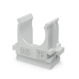 Крепеж-клипса для труб АБС-пластик в карт d16 мм (200шт/2000шт уп/кор) Промрукав