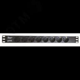 Блок розеток для 19 шкафов 8 розеток Schuko DKC