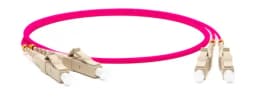 Патч-корд волоконно-оптический (шнур) MM 50/125(OM4) Hyperline FC-D2-504-LC/PR-LC/PR-H-1.5M-LSZH-MG