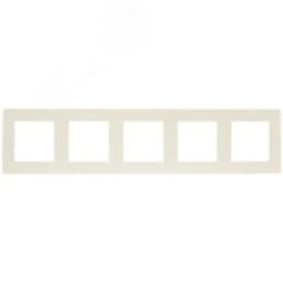 Рамка 5 постов, слоновая кость