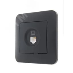 KARINA Розетка компьютерная чёрный бархат (10шт/120шт)