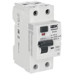 ARMAT Выключатель дифференциального тока R10N 2P 40А 300мА тип B AR-R10N-2-040B300 IEK