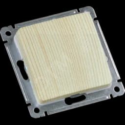 MASTER Переключатель одноклавишный скрытой установки, в рамку, сосна