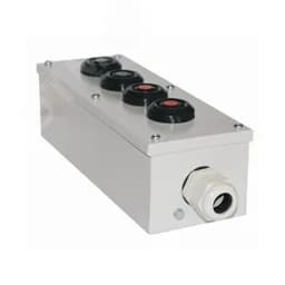 Пост кнопочный ПКУ-15-21.141-54У2 1хСКЛ11 зеленая 220В + 1хКЕ081/2 (1з+1р) черная