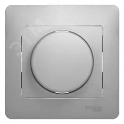 Диммер поворотно нажимной, LED, RC, 630 Вт, алюминий