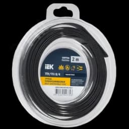 Трубка термоусадочная ТТУ нг-LS 8/4 черная (2м/упак) IEK