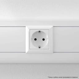 Розетка 1-м 2мод. Avanti «Белое облако» 16А IP20 2P+E защ. шторки бел. DKC 4400002